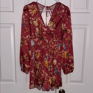 Floral Long Sleeve Romper